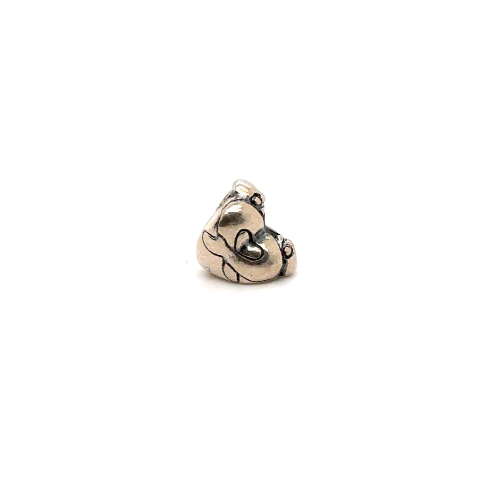Trollbeads Hugging Heart Sterling Silver Bead Charm LAA 925 TAGBE-10048